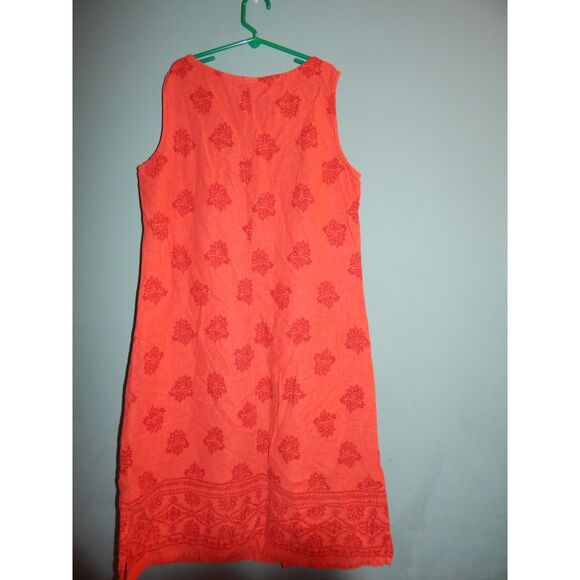 WHITE STAG women's small vintage red sandstone printed summer tank dress - Picture 6 of 6